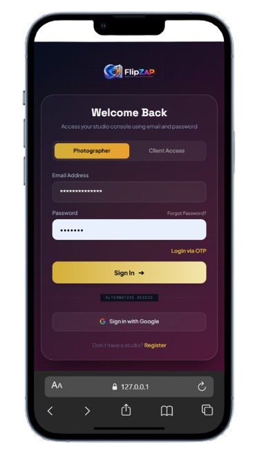 Login Screen